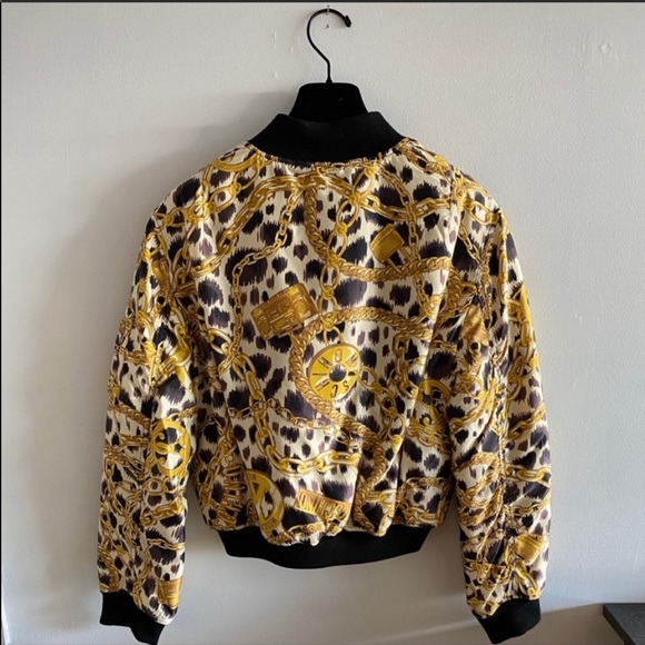 Moschino X H&M Satin Bomber Jacket size small - Picture 3 of 10